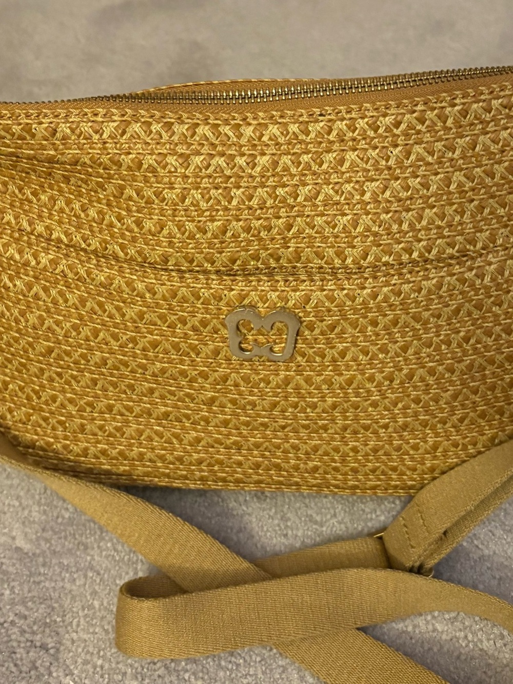 Eric Javits Woven Straw Crossbody Bag